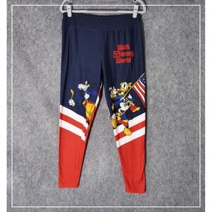 Walt Disney World Vault Collection 50th Anniversary Leggings Mickey Goofy Large